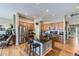 Modern kitchen featuring granite countertops and hardwood floors at 592 Bristolwood Ln, Castle Pines, CO 80108