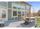 Inviting deck featuring patio furniture and a stylish exterior of the home at 10831 Eagle Crest Ln, Parker, CO 80138