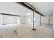 Unfinished basement with support beams and drywall is ready for customization at 39732 Penn Rd, Elizabeth, CO 80107