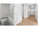 Light and airy entryway with stairs leading to the second floor at 39732 Penn Rd, Elizabeth, CO 80107