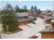 Scenic aerial perspective of the neighborhood's layout, showcasing houses and winding streets at 1276 Harrison Ct, Boulder, CO 80303