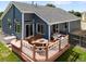 Enjoy the spacious back deck with fire pit, ideal for outdoor entertaining and relaxation at 6662 Fonder Dr, Parker, CO 80134