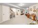 Finished basement with bar area, seating, and ample space for recreation at 6662 Fonder Dr, Parker, CO 80134