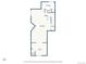 Basement floor plan with Gathering room, office, and storage areas at 6662 Fonder Dr, Parker, CO 80134