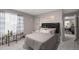 Comfortable bedroom with neutral tones, stylish decor and ample natural light at 6922 Vermillion St, Frederick, CO 80530