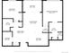 Floor plan illustrates the layout, dimension, and location of each room in the home at 9287 Twenty Mile Rd # 204, Parker, CO 80134