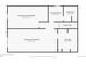 Basement floorplan of home for sale. Dimensions and layout are included in plan at 142 S Fillmore Ave, Louisville, CO 80027