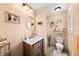 Charming bathroom with decorative vanity and modern fixtures at 225 Briscoe Ln, Castle Rock, CO 80109