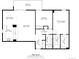 Detailed floor plan showcasing the layout of the kitchen, dining area, living room, bedrooms, and bathrooms at 460 S Marion Pkwy # 251, Denver, CO 80209