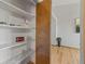 Well-organized pantry with shelving, perfect for storing all your essentials at 7345 W 97Th Pl, Broomfield, CO 80021