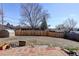Spacious backyard features a brick patio, wood fence, and a storage shed for outdoor essentials at 230 W 78Th Pl, Denver, CO 80221