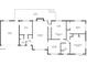Detailed floor plan of main level includes kitchen, living room, bedrooms, and baths at 2081 W Ridge Rd, Littleton, CO 80120