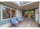 Relax on the back deck with a view of the backyard, perfect for enjoying the outdoors at 1080 Tantra Park Cir, Boulder, CO 80305