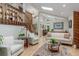 Open-concept living area with hardwood floors, skylights, and stylish furniture at 1080 Tantra Park Cir, Boulder, CO 80305