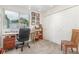 Functional home office space with a window and carpeted flooring at 1080 Tantra Park Cir, Boulder, CO 80305