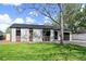Charming single-story home with a well-maintained front yard and a private driveway to a one car garage at 1360 S Forest Way, Denver, CO 80222