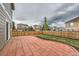 This backyard features a patio and a fenced perimeter at 1488 N Stratton Ave, Castle Rock, CO 80104