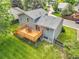 Aerial view of home featuring a spacious wooden deck, perfect for outdoor entertaining and relaxation at 4580 W 109Th Ave, Westminster, CO 80031