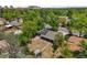 Serene aerial view of a property surrounded by lush trees in a vibrant neighborhood at 971 Ursula St, Aurora, CO 80011