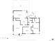 Floorplan depicting main floor living space, kitchen, dining, bedrooms, baths and patio at 3632 Leyden St, Denver, CO 80207