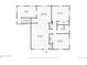 First floor plan showing the kitchen, dining room, living room, bathroom, and bedrooms at 2321 Lima St, Aurora, CO 80010