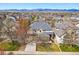 Aerial view of a charming neighborhood with mountain views, highlighting the home's location at 5017 Bella Vista Dr, Longmont, CO 80503