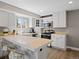 Bright kitchen featuring modern appliances, white cabinetry, and ample counter space, perfect for cooking and entertaining at 1343 Valentia St, Denver, CO 80220