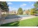 Community pool area surrounded by well-kept landscaping and townhomes at 1995 S Xanadu Way, Aurora, CO 80014