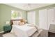 Cozy bedroom features a comfortable bed, ample natural light, and spacious closets for optimal storage and style at 3638 N Elizabeth St, Denver, CO 80205