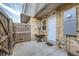 Small, private backyard with patio and access to the unit at 1517 S Owens St # 7, Denver, CO 80232