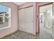 Bedroom with double door closet and window at 5780 Raleigh Cir, Castle Rock, CO 80104