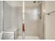 Shower stall with glass door and tiled walls at 5780 Raleigh Cir, Castle Rock, CO 80104