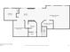 Basement floor plan showing kitchen, bathroom, bedroom, entertainment and storage rooms with dimensions at 6862 Independence Ct, Arvada, CO 80004
