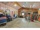Large garage with storage and workshop area at 1354 Tamarac St, Denver, CO 80220