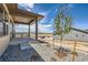 Inviting porch with stylish details and a view of the neighborhood at 400 Basin Daisy St, Castle Rock, CO 80104