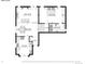 Main floor plan showcasing a spacious layout with a living room, dining room, kitchen, bedroom, and bathroom at 8174 Dudley Cir, Arvada, CO 80005