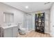 Basement bathroom with shower, toilet and vanity at 944 Black Saddle St, Elizabeth, CO 80107