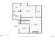 Basement floor plan with a living room, bedroom, bathroom, laundry room, and closet at 11862 W Stanford Pl, Morrison, CO 80465