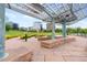 Decorative park space with shaded seating and decorative landscaping offers a serene and comfortable outdoor experience at 2100 16Th St # 600, Denver, CO 80202