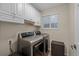 Well-equipped laundry room with modern washer and dryer at 13096 Birch Dr, Thornton, CO 80241