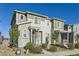 Attractive townhouse with stone facade, manicured landscaping, and a modern design at 623 S Pitkin Ct, Aurora, CO 80017