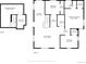 Full house floor plan including the basement and upstairs rooms at 801 S Leyden St, Denver, CO 80224