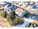 Aerial view of house and surrounding neighborhood at 3087 Black Canyon Way, Castle Rock, CO 80109