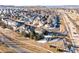 Wide aerial view showing home's location in the neighborhood at 3087 Black Canyon Way, Castle Rock, CO 80109