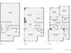 Detailed floor plan showing the layout of the home across three floors at 9424 Ridgeline Blvd # I, Highlands Ranch, CO 80129