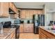 Modern kitchen with stainless steel appliances, plenty of cabinet space, and countertops at 9424 Ridgeline Blvd # I, Highlands Ranch, CO 80129