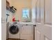 Convenient laundry area with modern washer and dryer units, and ample lighting at 9424 Ridgeline Blvd # I, Highlands Ranch, CO 80129