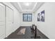 Basement workout area with recessed lights and minimalistic design elements at 200 Magnolia St, Denver, CO 80220