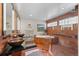 Luxurious bathroom with dual copper sinks, a walk-in shower, and a soaking tub at 12653 Rancho Ct, Conifer, CO 80433