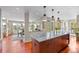 Kitchen island featuring stone countertops and stainless steel appliances at 12653 Rancho Ct, Conifer, CO 80433